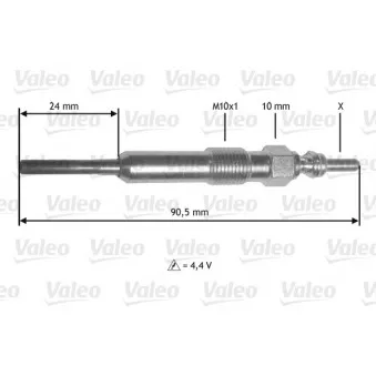 Bougie de préchauffage VALEO 345172