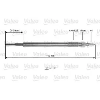 Bougie de préchauffage VALEO 345177