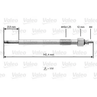 Bougie de préchauffage VALEO 345187