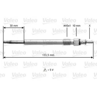 Bougie de préchauffage VALEO 345188