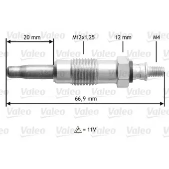 Bougie de préchauffage VALEO 345210