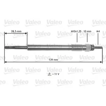 Bougie de préchauffage VALEO 345211