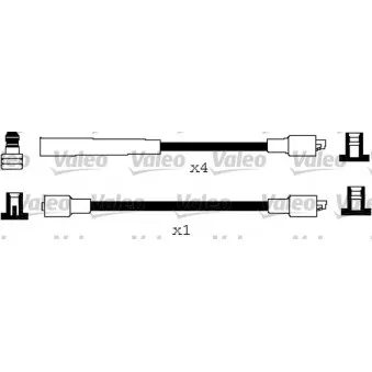 Kit de câbles d'allumage VALEO 346204