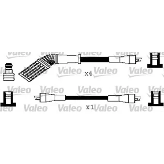 Kit de câbles d'allumage VALEO 346243