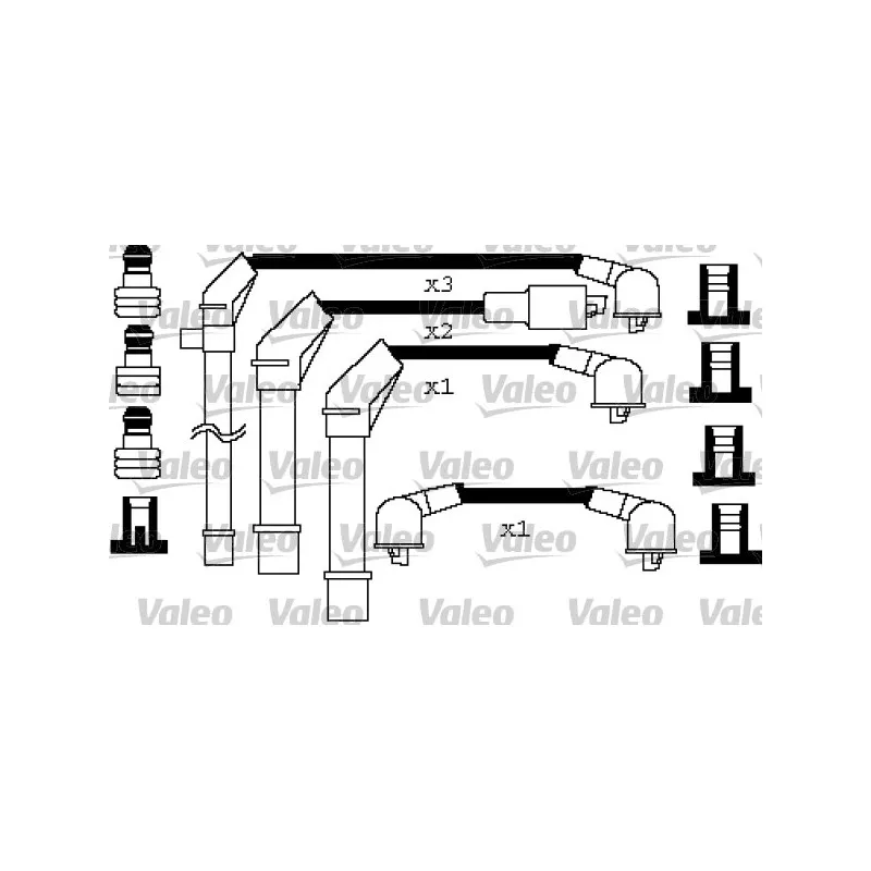 Kit de câbles d'allumage VALEO 346256