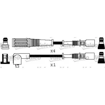 Kit de câbles d'allumage VALEO 346358