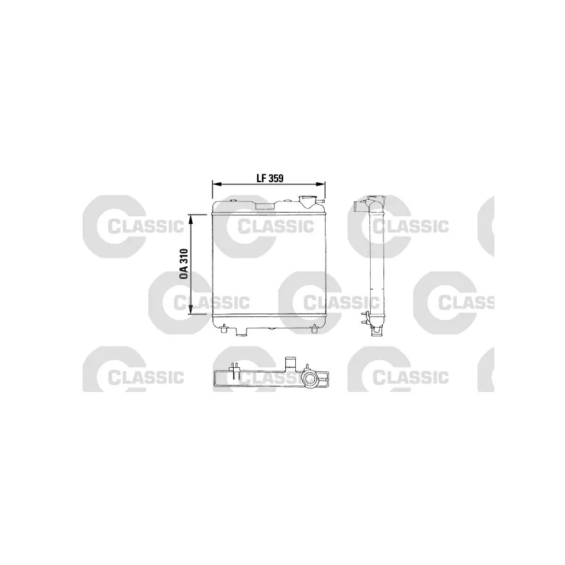 Radiateur, refroidissement du moteur VALEO 383053