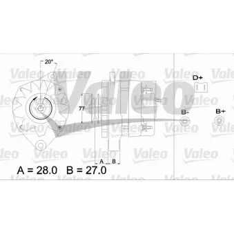 Alternateur VALEO 433407