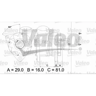 Alternateur VALEO 436622