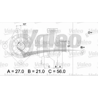 Alternateur VALEO 436653