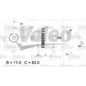 Alternateur VALEO 436754