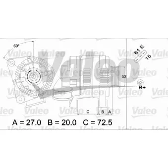 Alternateur VALEO 437118