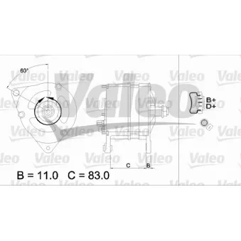 Alternateur VALEO 437124