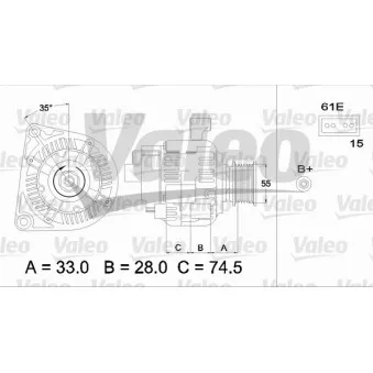 Alternateur VALEO 437227