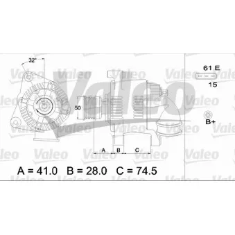 Alternateur VALEO 437366