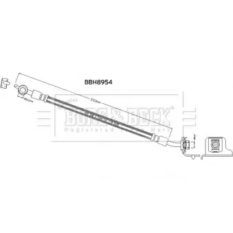 Flexible de frein BORG & BECK BBH8954