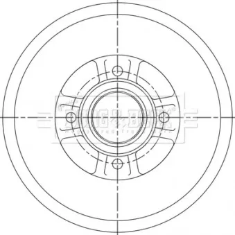 Tambour de frein BORG & BECK BBR7254