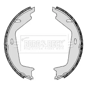 Jeu de mâchoires de frein BORG & BECK BBS6296