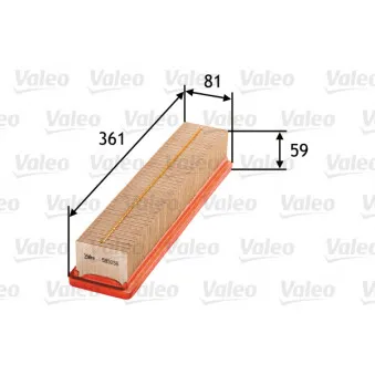 Filtre à air VALEO 585056