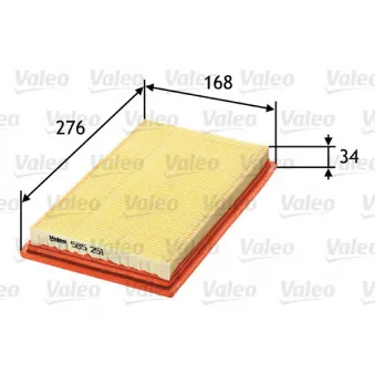 Filtre à air VALEO 585251