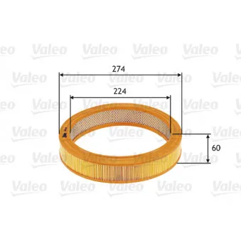 Filtre à air VALEO 585619