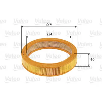 Filtre à air VALEO 585620