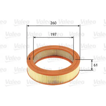 Filtre à air VALEO 585698