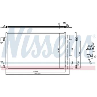 Condenseur, climatisation NISSENS 941284