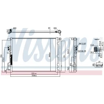 Condenseur, climatisation NISSENS 941290