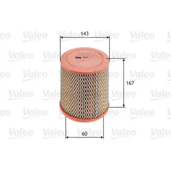 Filtre à air VALEO 585726