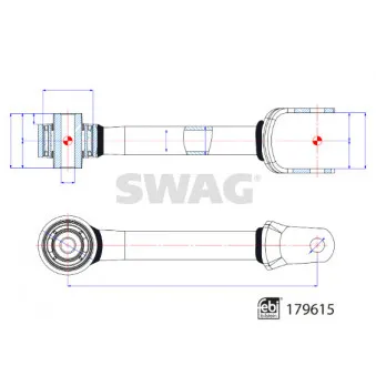 Bras de liaison, suspension de roue arrière SWAG 33 10 4985