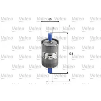 Filtre à carburant VALEO 587003