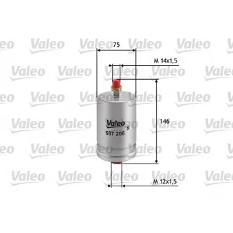 Filtre à carburant VALEO 587206