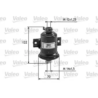 Filtre à carburant VALEO 587213