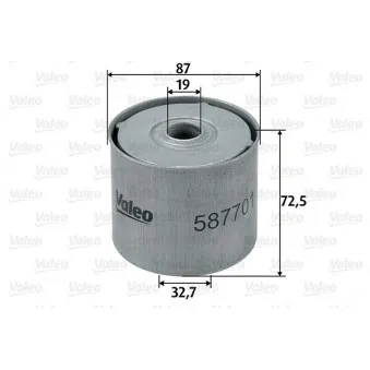 Filtre à carburant VALEO 587701