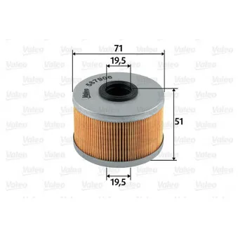 Filtre à carburant VALEO 587906