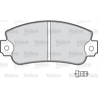 Jeu de 4 plaquettes de frein avant VALEO 598160