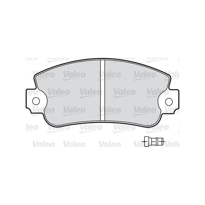 Jeu de 4 plaquettes de frein avant VALEO 598160