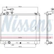 Radiateur, refroidissement du moteur NISSENS 606951 - Visuel 2