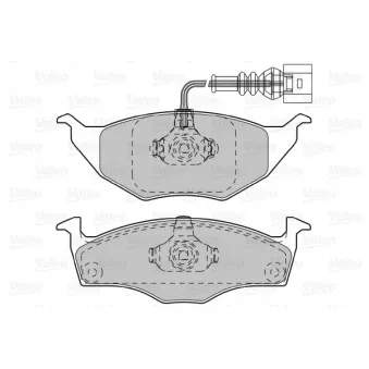 Jeu de 4 plaquettes de frein avant VALEO 598734