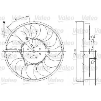 Ventilateur, refroidissement du moteur VALEO 696018