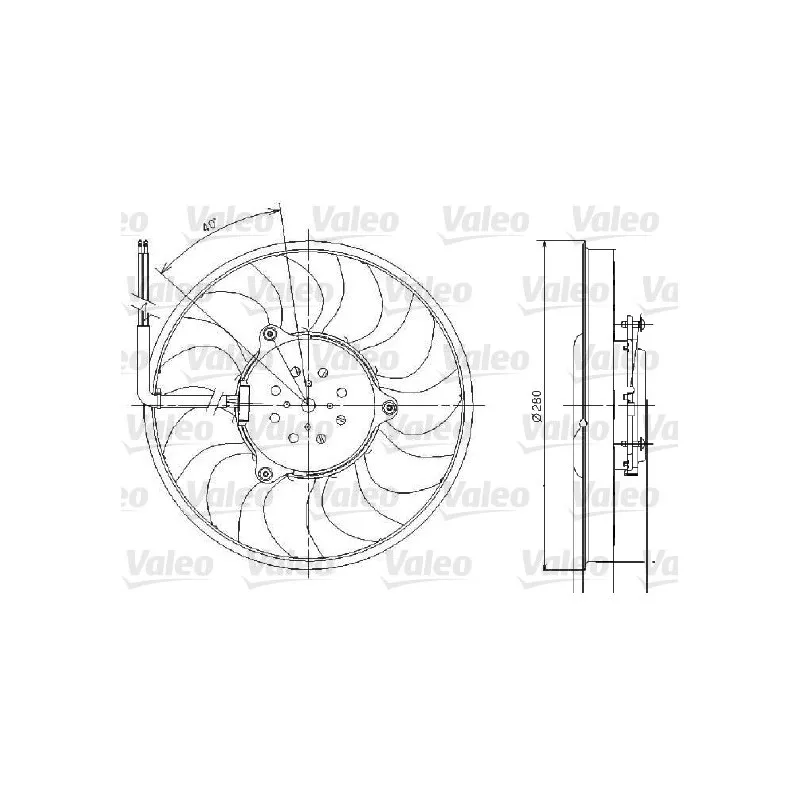 Ventilateur, refroidissement du moteur VALEO 696018