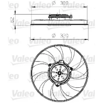 Ventilateur, refroidissement du moteur VALEO 696024