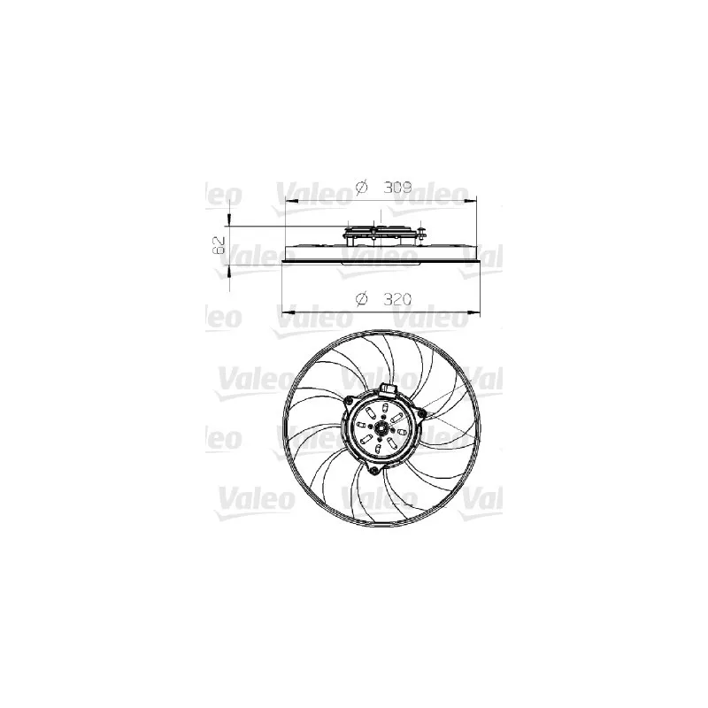 Ventilateur, refroidissement du moteur VALEO 696024