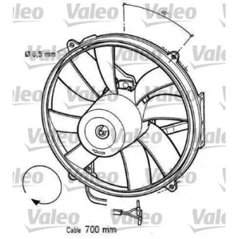 Ventilateur, refroidissement du moteur VALEO 696063