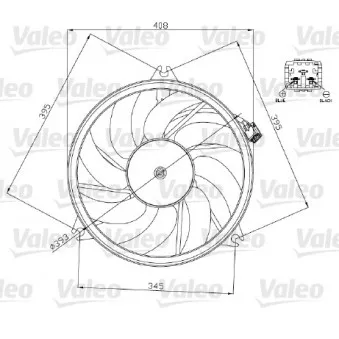 Ventilateur, refroidissement du moteur VALEO 696071