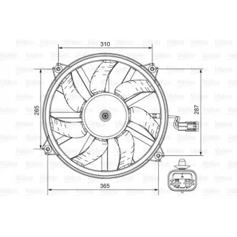 Ventilateur, refroidissement du moteur VALEO 696850