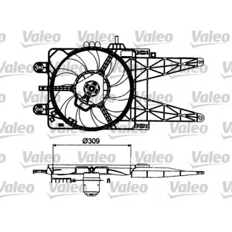 Ventilateur, refroidissement du moteur VALEO 698483