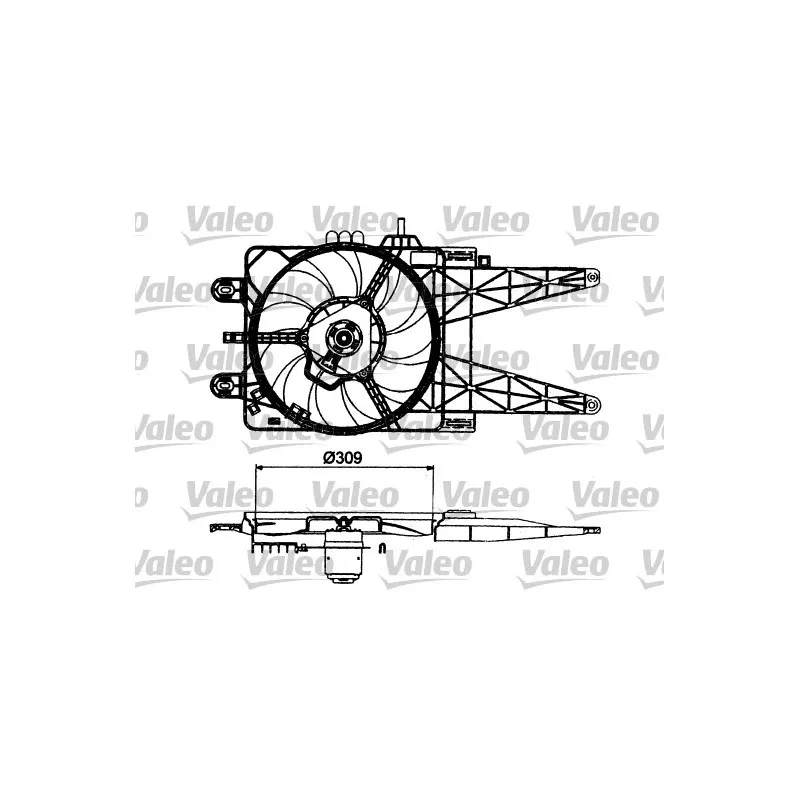 Ventilateur, refroidissement du moteur VALEO 698483