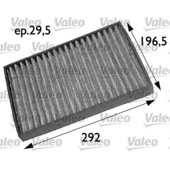 Filtre, air de l'habitacle VALEO 698709